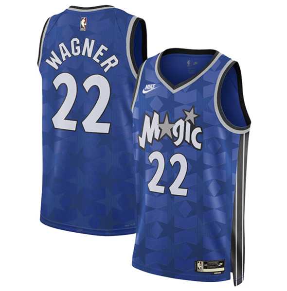 Men%27s Orlando Magic #22 Franz Wagner Blue 2023-24 Classic Edition Stitched Basketball Jersey Dzhi->washington wizards->NBA Jersey